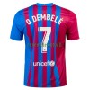 Maillot de Supporter FC Barcelone Ousmane Dembele 7 Domicile 2021-22 Pour Homme